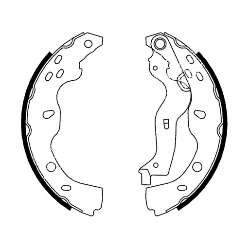 [C08024ABE] Гальмівна колодка FIAT SEDICI  SUZUKI SX4 1.5-2.0D 06.06-