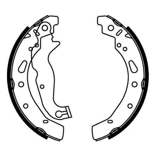 [C0G055ABE] Гальмівна колодка FORD FIESTA, FIESTA VI, KA, KA+ III  MAZDA 2 1.0-1.6D 05.02-