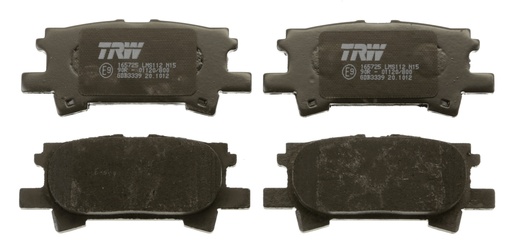 [GDB3339] Комплект тормозных колодок задний LEXUS RX; TOYOTA HIGHLANDER / KLUGER 2.4-3.5 09.00-12.08