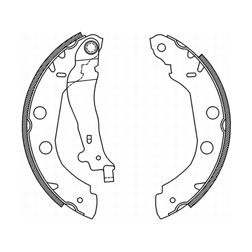 [C01002ABE] Гальмівна колодка NISSAN KUBISTAR, PRIMERA  RENAULT KANGOO, KANGOO EXPRESS, KANGOO II 1.0-2.0D 06.96-