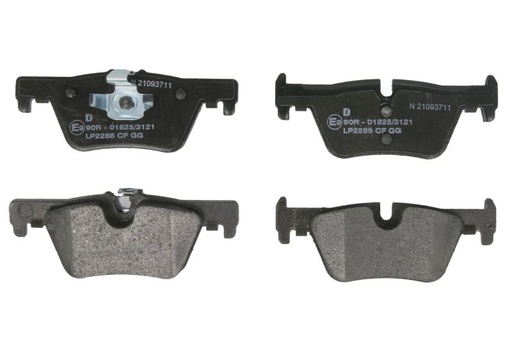 [P06071] Колодки тормозные задние BMW 1 (F20), 1 (F21), 2 (F22, F87), 2 (F23), 3 (F30, F80), 3 (F31), 3 GRAN TURISMO (F34), 4 (F32, F82), 4 (F33, F83), 4 GRAN COUPE (F36) 1.5-3.0H 09.10-