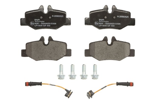 [P50051] Комплект гальмівних колодок задн , MERCEDES VIANO (W639), VITO / MIXTO (W639), VITO (W639) 2.0D-Electric 09.03-