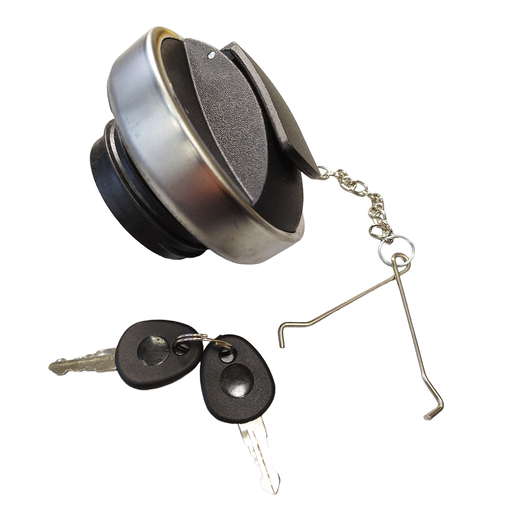 [RD19-65-237] Кришка бака паливного SCANIA (пластик з металевим ободом) 60мм (з ключем та ланцюгом)