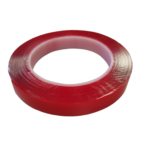 [st-15 red] Скотч двосторонній 15mm x 5m професійний RED