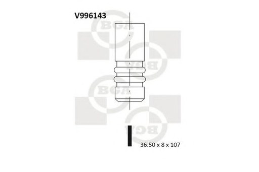 [V996143] Клапан впуск. Connect 1.8 TDCi 02-