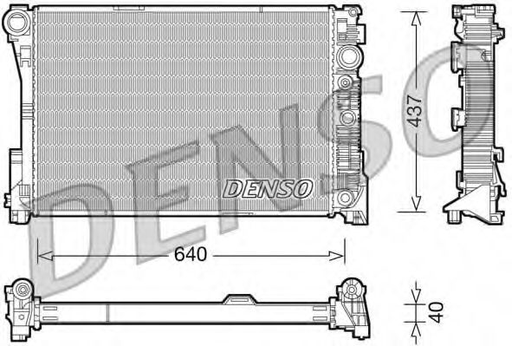 [DRM17046] Радіатор охолодження Mercedes-benz DB E212 2.2 OM651