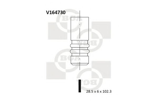 [V164730] Клапан впускний Mercedes C-Class (CL203)/(S211) 02-