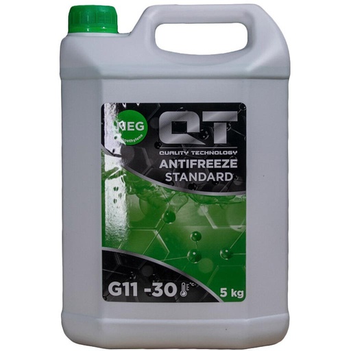 [QT552305] Антифриз QT MEG STANDARD -30 G11 GREEN 5кг QT552305