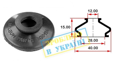 [BG0124] Пиловик тяги рульової поперечної BMW 5(E39)/7(E38) (28х12x15)