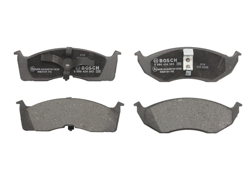 [0 986 424 363] Колодки гальмівні (передні) Chrysler Neon 94-06/Voyager/Grand Voyager III/Dodge Caravan 95-01