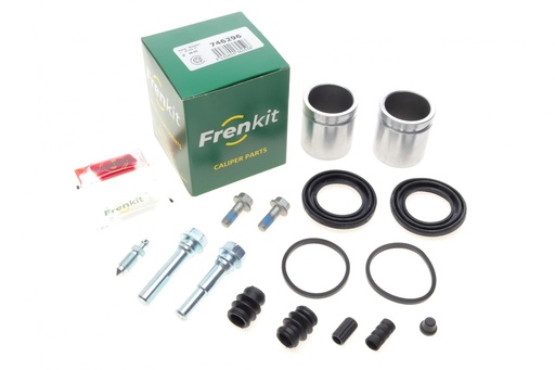 [746296] Ремкомплект супорта (переднього) Nissan NP300 05- (d=46mm) (Niss)(+2 поршня/направляюча) SuperKit