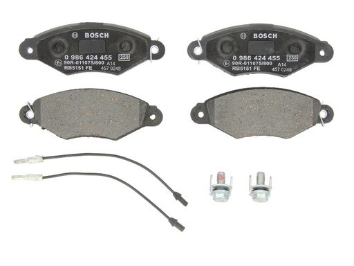 [0 986 424 455] Колодки гальмівні (передні) Renault Kangoo 97-/Nissan Kubistar 03-