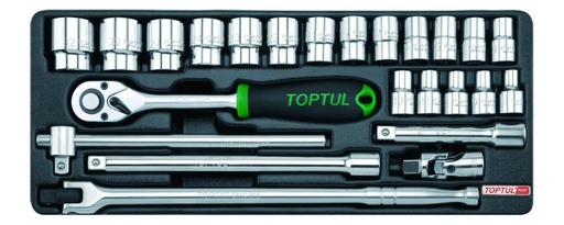 [GCAT2402] Набор инструмента 1/2" 24ед. в ложементе TOPTUL GCAT2402