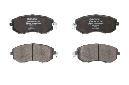 [0 986 494 761] Колодки гальмівні (передні) Subaru BRZ/Forester/Impreza/Legacy/Outback/XV/Toyota GT 86 1.5-2.5 08-