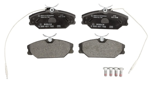 [0 986 461 765] Тормозные колодки передние RENAULT ESPACE, LAGUNA, MEGANE, SAFRANE 1.4-3.0V6 01.