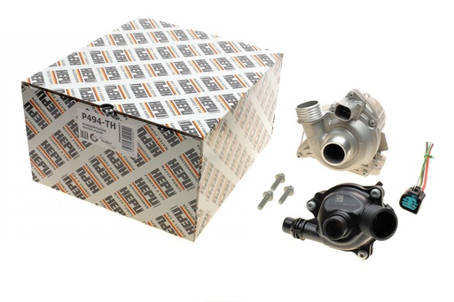 [P494-TH] Помпа воды BMW 3 (E90)/5 (F10)/X5 (E70)/X6 (E71/E72) 06-16 N55 B30/N54 B30 (+термостат)