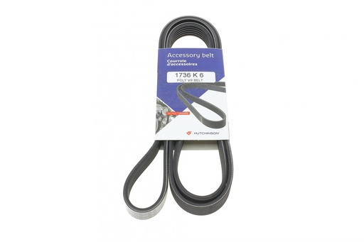 [1736 K 6] Ремінь генератора VW Caddy III/Fiat Scudo 1.4/1.4TSI 03-
