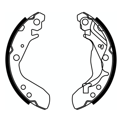 [C04017ABE] Гальмівна колодка HONDA CITY IV, JAZZ, JAZZ II 1.2-1.5 03.02-03.14
