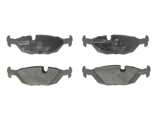 [C2B001ABE] Комплект тормозных колодок задн., BMW 3 (E30), 3 (E36), 5 (E28), 6 (E24), 7 (E23), 7 (E32), 7 (E65, E66, E67), X3 (E83), Z1 1.6-4.0 04.76-08.10