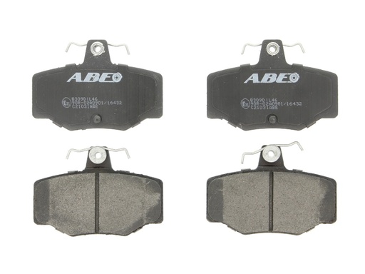 [C21031ABE] Комплект тормозных колодок задн., NISSAN ALMERA I, ALMERA II, ALMERA TINO, PRIMERA, PULSAR, SUNNY III, TEANA III 1.5-3.5 06.90-