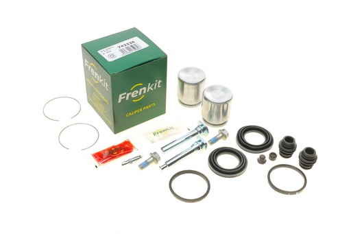 [743226] Ремкомплект супорта (переднього) Subaru Legacy 96-99 (d=43mm) (+2 поршня/направляюча) (Akebono)