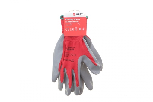 [0899403111] Рукавиці з нітриловим покриттям (XXL) RED NITRILE