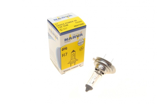 [480473000] Автолампа H7 12V 55W PX26d Range Power 90