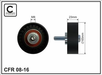 [08-16] 65x8x23 Ролик паска приводного Fiat Siena 1.2 01-