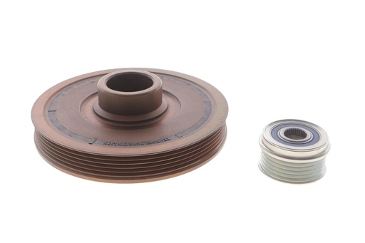 [17-1236KIT] (к-кт) Шків колінвалу + шків генератора Mini (R56/R55/R60/R61) 1.6-2.0d (N47) 10-16/Toyota Rav 4 2.0 D 15-18 (5PK)
