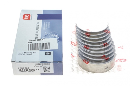 [180 037 0003 17] Вкладиші корінні Citroen Berlingo DW8 1.9D (+0.30) = 6037023000