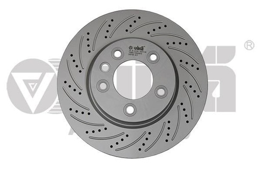 [66151716601] Диск гальмівний передній лівий VW Touareg (03-18) перфорований (Geomet)