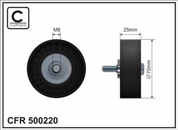 [500220] 70x8x25 Ролик паска приводного Ford/Volvo 1,5-1,6Ecoboost