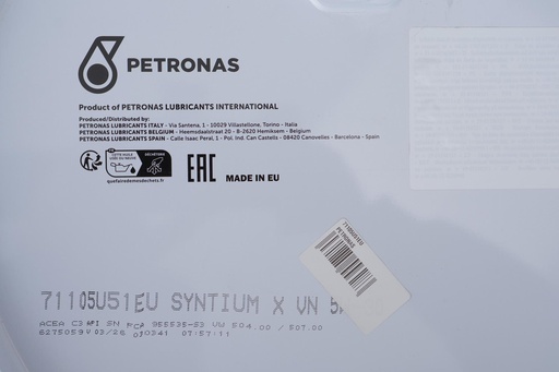 [71105U51EU] Олива 5W30 SYNTIUM X VN ACEA C3/API SN (60L) VW 504 00/VW 507 00)