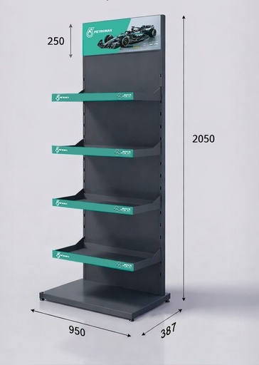 [Stand PETRONAS mml big] Стенд MML PETRONAS для оливи (2050*950*387 мм)