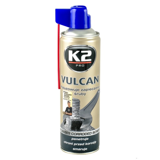 [W1151] K2 VULCAN 500ml Засіб для полегшення відкручування болтів (аерозоль) х24