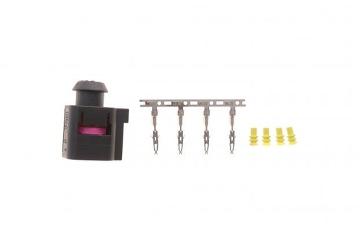 [412050] Роз'єм (фішка) електричний VW Caddy 04-/T4/T6 96- (4 конт.) (1.5mm)
