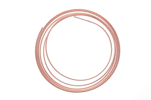[1910 CU-5M] Трубка гальмівна 5.00m (3/16'') Copper/мідна