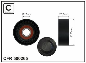 [500265] 65x17x25,5 Ролик паска приводного Mercedes-Benz W204, 212, 204 2.2CDI 08-