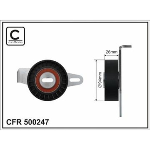 [500247] Натяжний механізм поліклинового ремня Citroen Jumper, Peugeot Boxer 2.5D 03.94-04.02   94x26