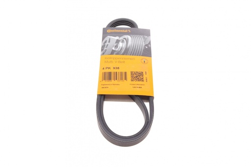 [4PK938] Ремінь генератора Fiat Fiorino 1.4/1.6i 93-01/Mitsubishi Galant 1.8/2.0 87-03/Toyota Hilux 2.4 97-05