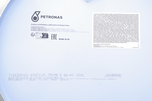 [71243251EU] Олива 5W40 SYNTIUM 3000 E (200L) (MB 229.5/VW 502.00/505.00/LL-01/RN0700/RN0710)