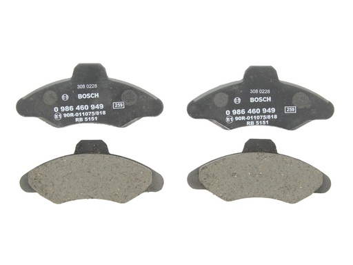 [0 986 460 949] Колодки тормозные (передние) Ford Escort V/VI 90-00/Orion III 90-93