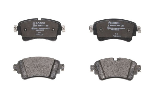 [0 986 494 833] Колодки гальмівні (задні) Audi A4/A5/Q5/Q7 2.0 TFSI/TDI/3.0 TDI 15- (TRW)