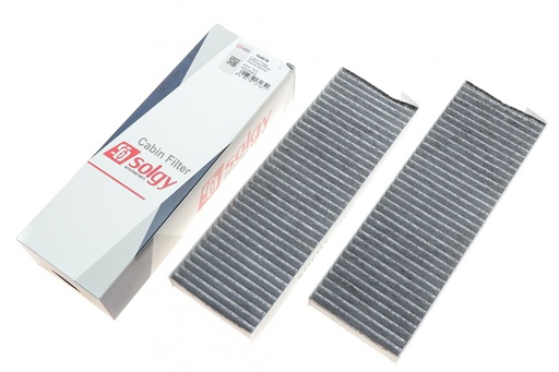 [104016] Фільтр салону Citroen Berlingo/Peugeot Partner 08- (к-кт 2шт.) (вугільний)