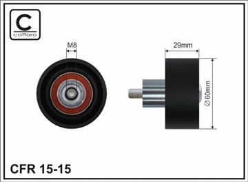 [1515] Ролик проміжний ремня ГРМ Ford Coguar/Focus/Maverick/Mondeo II/Tourneo Connect/Transit Connect, Mazda Tribute 1.6/1.8/2.0 08.96-   60x8x29