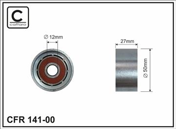 [14100] Ролик проміжний поліклинового ремня Toyota Corolla/FX 1.0-1.3 89-97   50x12x27