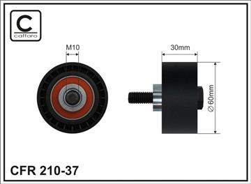[21037] Ролик проміжний ремня ГРМ Citroen C4/Grand Picasso/I/C4 I/C5/I/II/III/C8/Evasion/Jumpy/Xsara, Fiat Scudo/Ulysse 1.8-2.2 01.99-   60x10x30