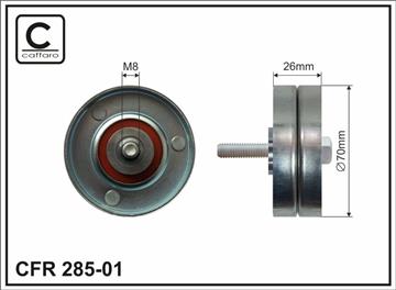 [28501] Ролик проміжний поліклинового ремня Mini R50/R53/R52 1.6 03.02-11.07   70x8x26