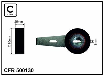 [500130] Натяжний механізм поліклинового ремня Citroen Berlingo/Evasion/Jumper/Xantia/XM/Xsara/ZX, Fiat Ducato/Ulysse, Lancia Zeta, Peugeot 306/405 I/II/406/605/806/Boxer 1.6-2.0CNG 07.87-   90x8x25