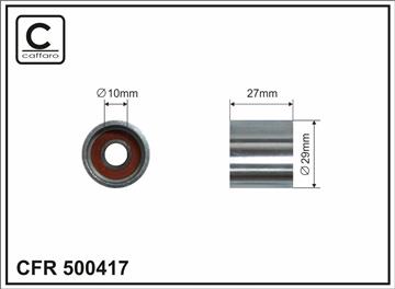 [500417] Ролик проміжний ремня ГРМ Audi A1/A3/A4/A6/TT, Seat Alhambra/Altea/XL/Exeo/ST/Ibiza III/Leon/Toledo II/III, Skoda Octavia I/II, Superb I 1.8/2.0 01.95-   29x10x27